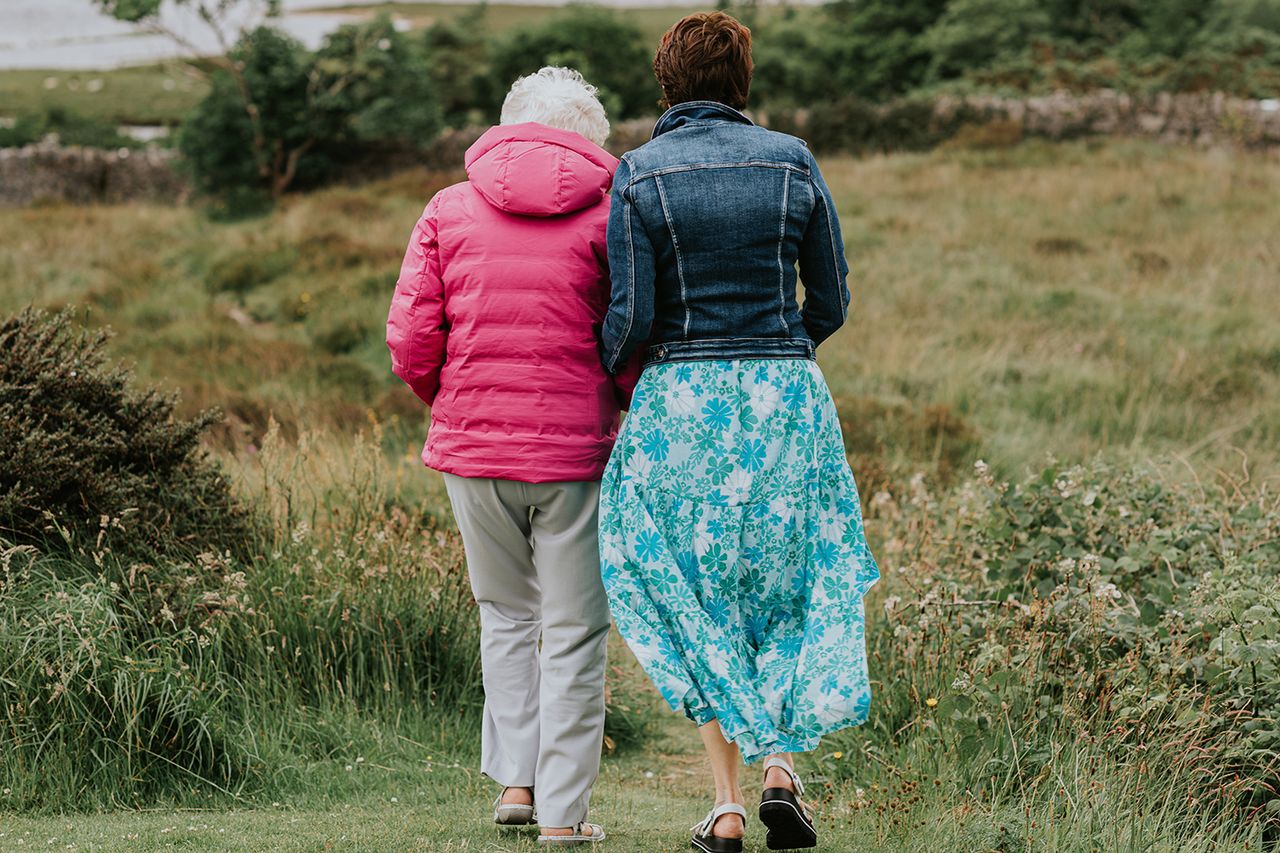 Stock image of an elderly woman with her daughterCredit: Getty