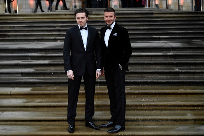 David Beckham And His Son Brooklyn
