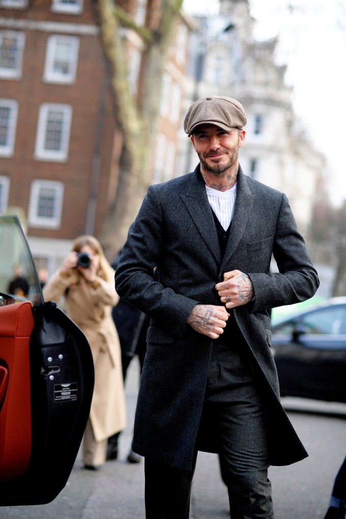 David Beckham Rocking ‘Peaky Blinders’ Vibes