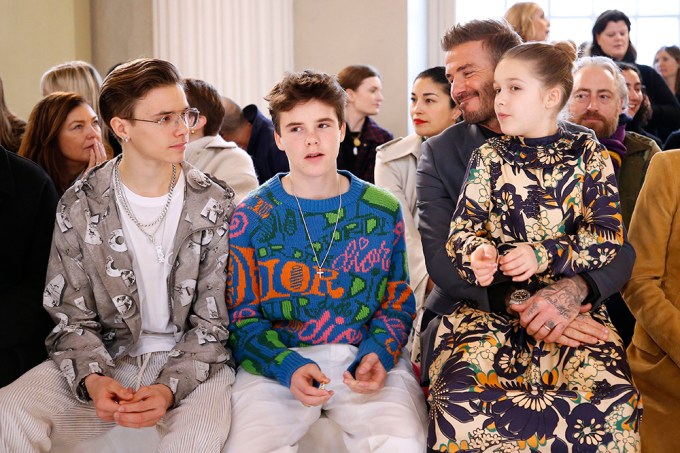 The Beckham Clan Attending Victoria’s Fashion Show