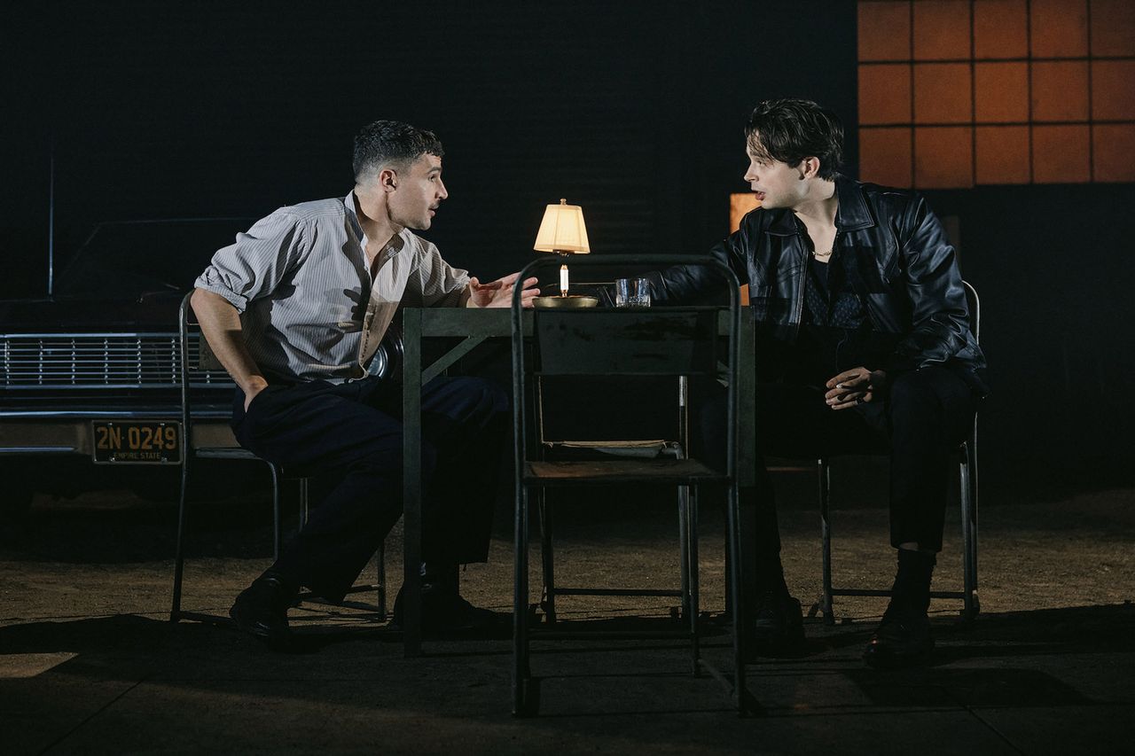 Chris Abbott and Ben Ahlers in 'Death of a Salesman' on BroadwayCredit: Emilio Madrid