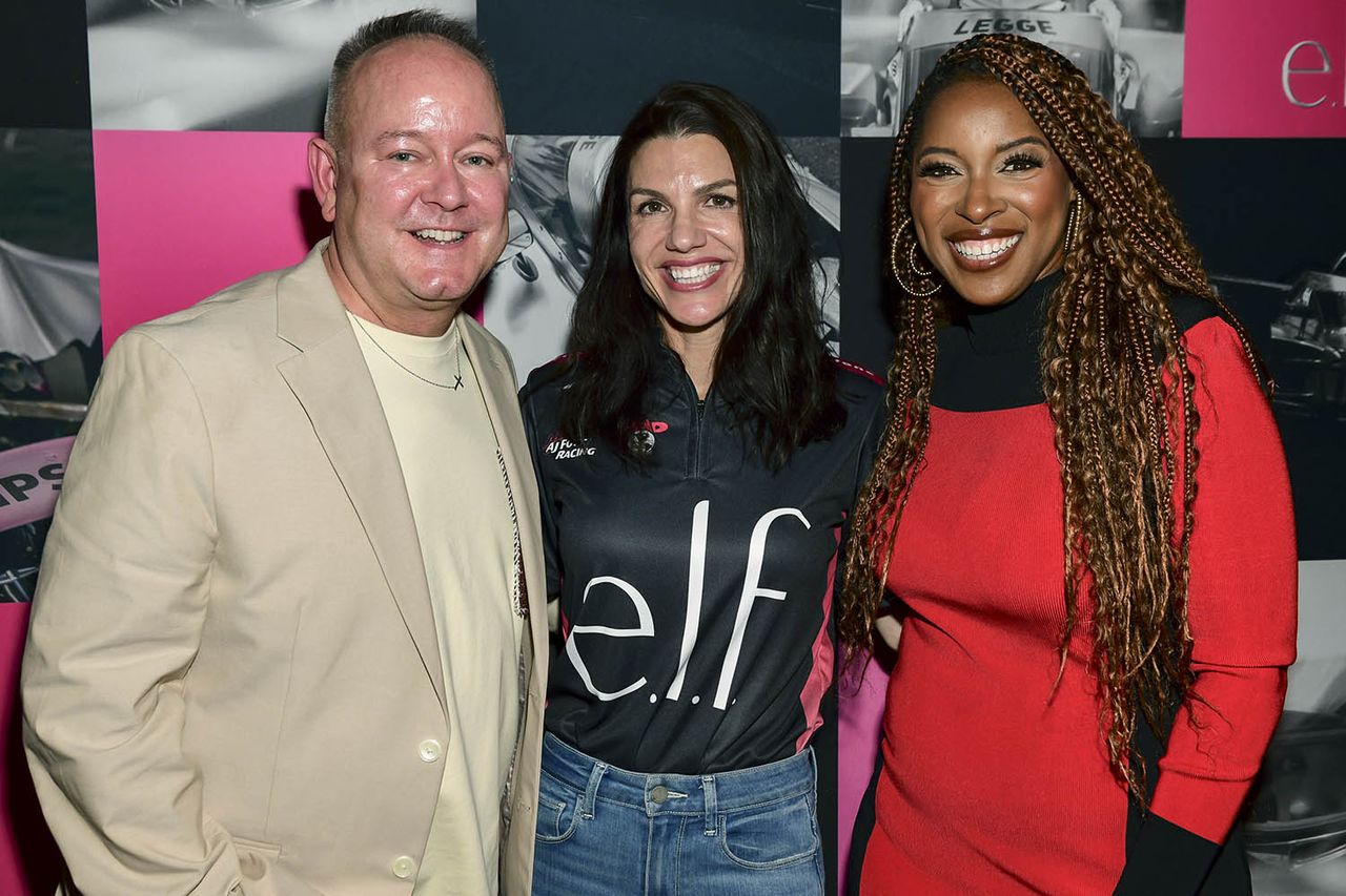 e.l.f. Cosmetics and PEOPLE Kickoff Party for Indy 500 Weekend, Indianapolis, Indiana - 22 May 2026 Patrick O'Keefe, Katherine Legge and Janine Rubenstein e.l.f. Cosmetics and PEOPLE Kickoff Party for Indy 500 Weekend, Indianapolis, Indiana - 22 May 2026 Patrick O'Keefe, Katherine Legge and Janine RubensteinCredit: Timothy Hiatt / Shutterstock