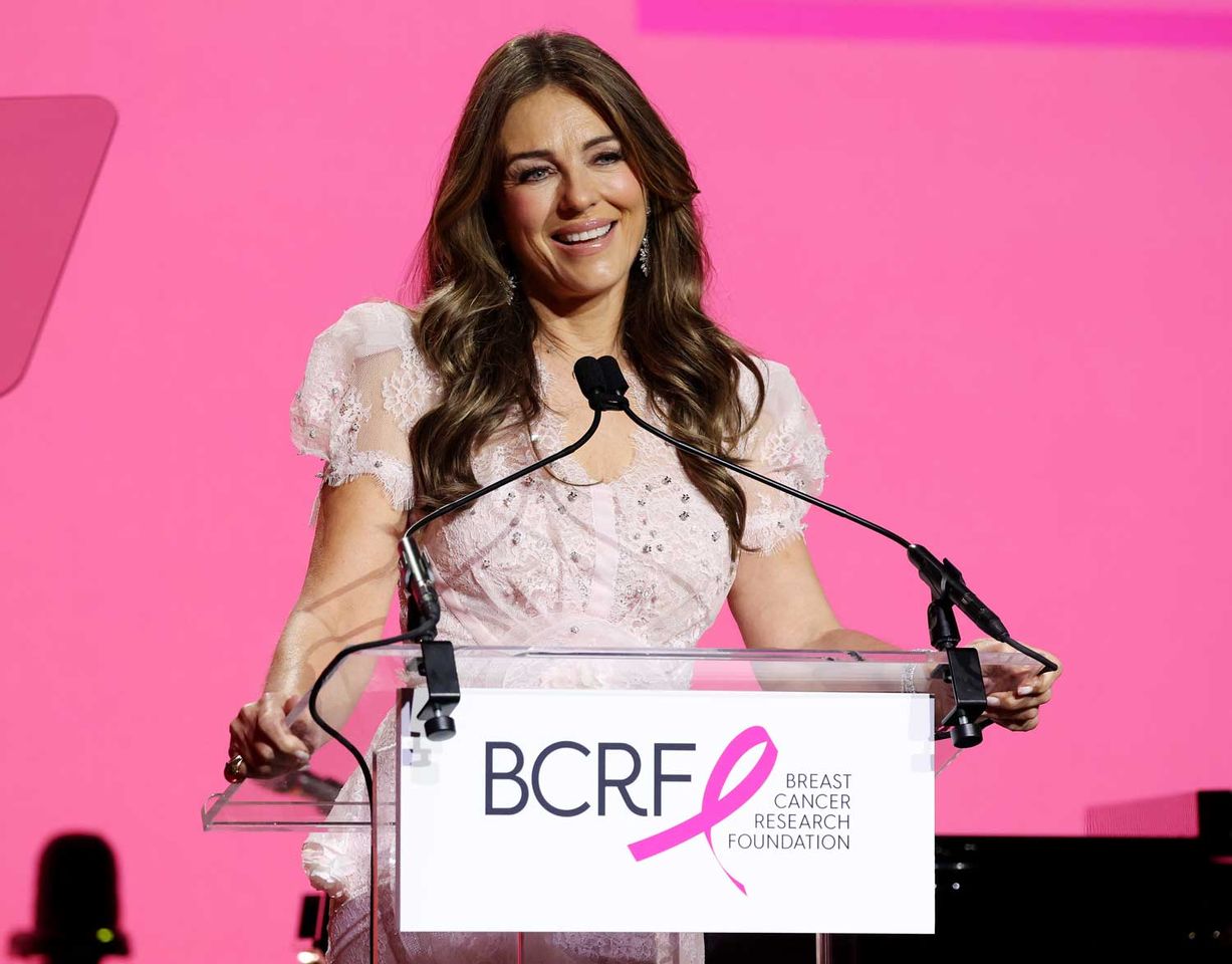 Elizabeth Hurley at the Breast Cancer Research Foundation's Hot Pink Party on May 12, 2026Credit: Kevin Mazur/Getty