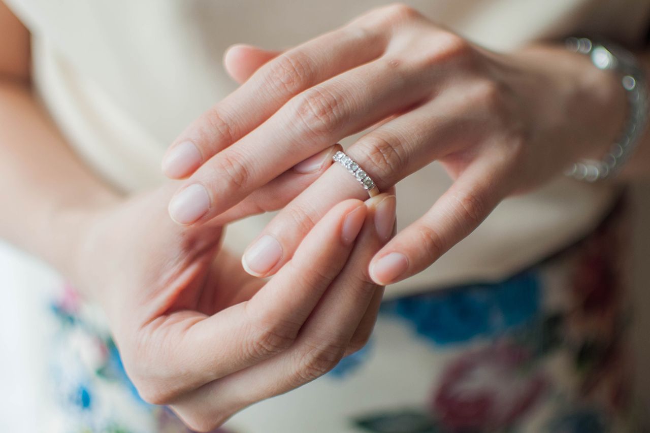 Stock photo of a woman wearing a diamond ringCredit: Getty