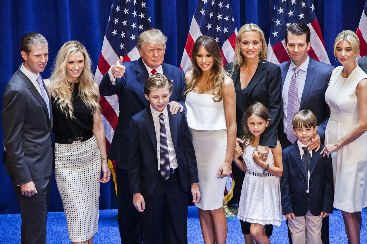 The Trump family in 2015Credit: Christopher Gregory/Getty