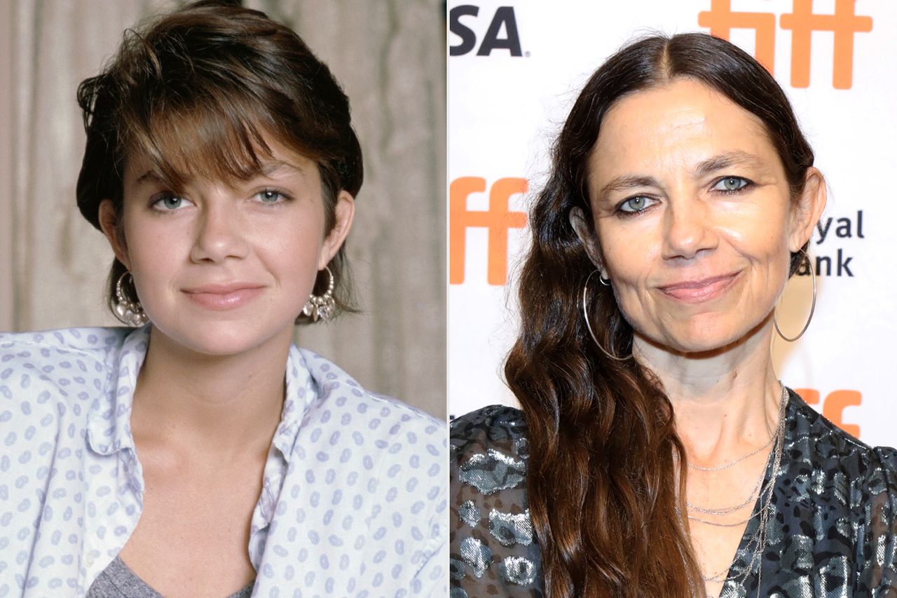FAMILY TIES - Justine Bateman as Mallory Keaton From left: Justine Bateman as Mallory Keaton on 'Family Ties'; Justine Bateman attends the 'Violet' photocall at the Toronto Film Festival on Sept. 9, 2021Credit: Paul Drinkwater/NBCU Photo Bank/NBCUniversal via Getty Images; Jeremy Chan/Getty Images