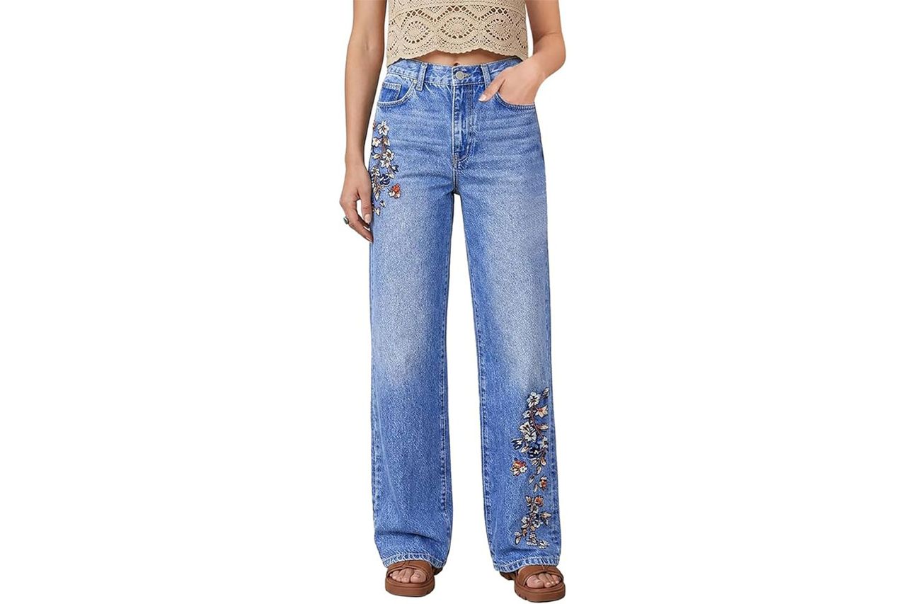 Flamingals Straight Leg Jeans Credit: Amazon