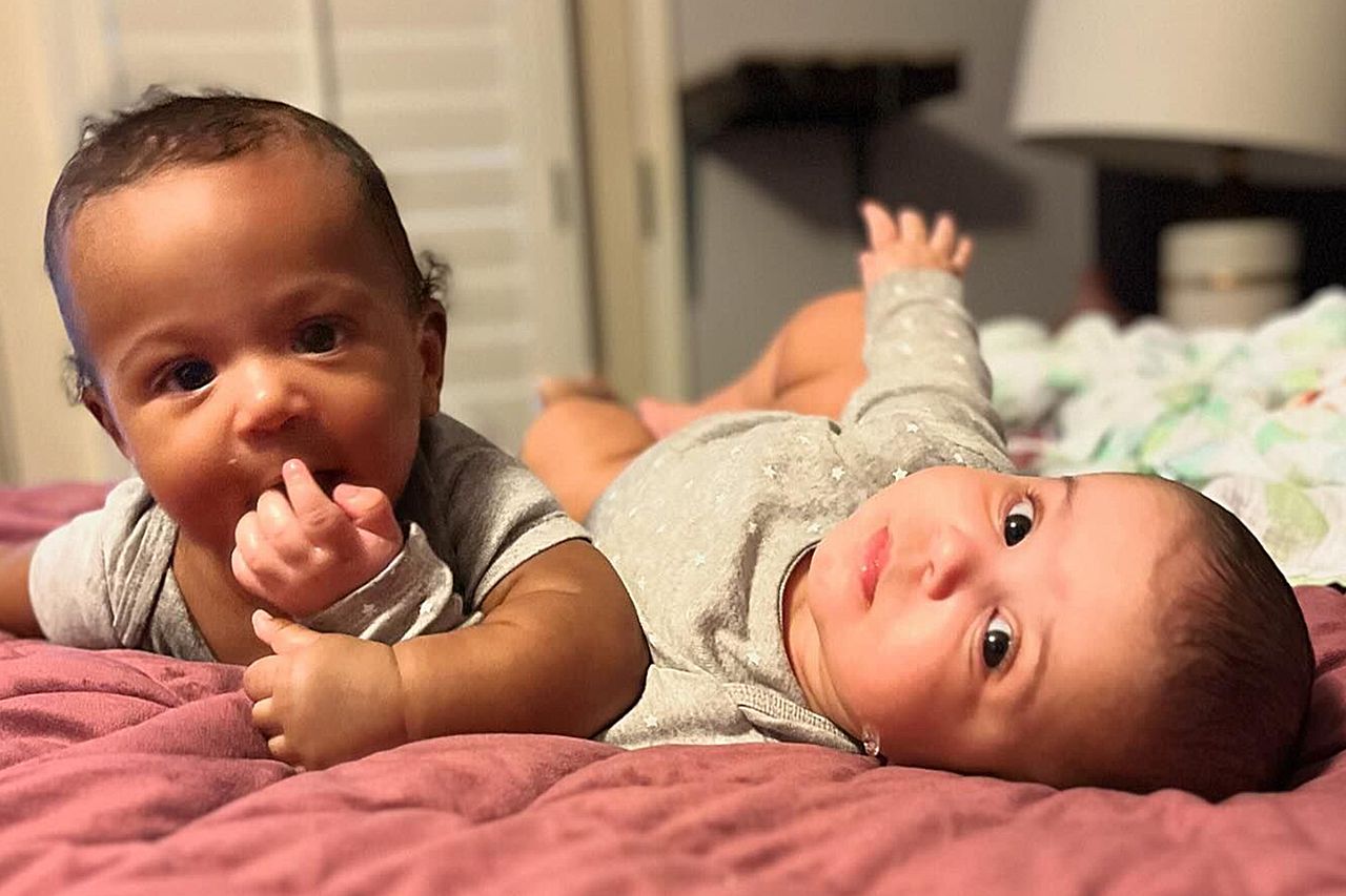 Gabourey Sidibe's twins Cooper and Maya.Credit: Gabby Sidibe/Instagram