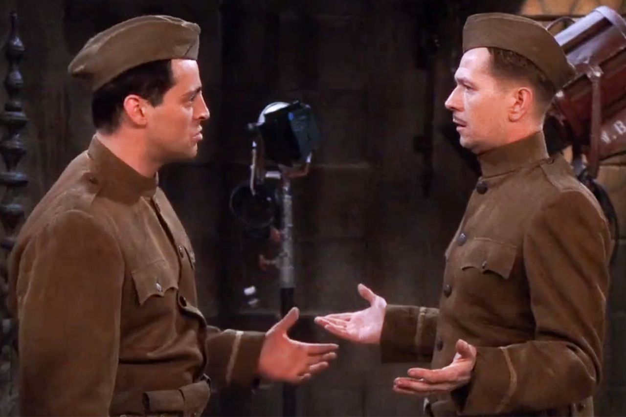 Matt LeBlanc as Joey Tribbiani and Gary Oldman as Richard Crosby on 'Friends'Credit: Warner Bros.