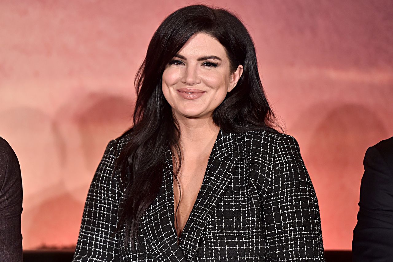 Gina Carano at the Disney+ Global Press Day on October 19, 2019 in Los Angeles, California. Gina Carano at the Disney+ Global Press Day on October 19, 2019 in Los Angeles, California.Credit: Alberto E. Rodriguez/Getty