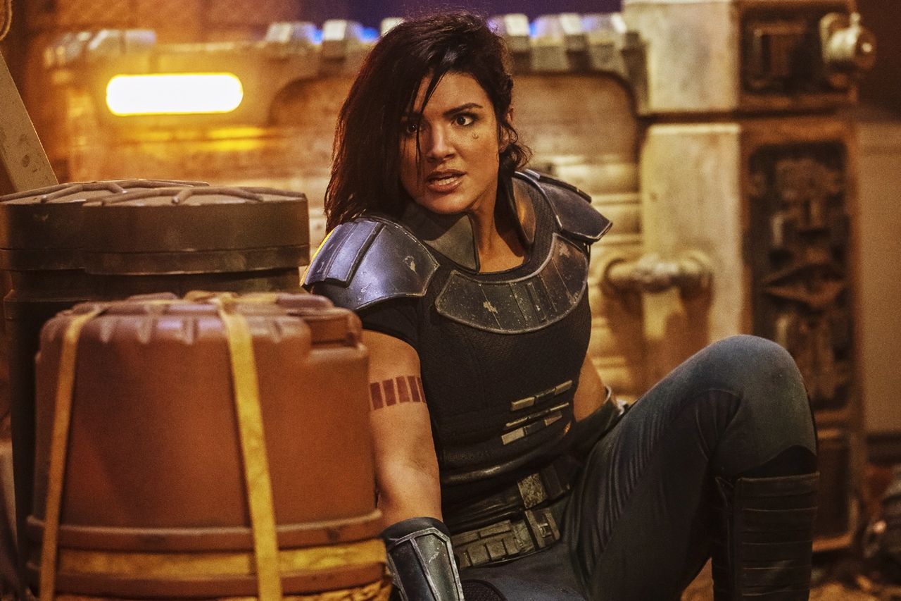 Gina Carano in The Mandalorian. Gina Carano in The Mandalorian.Credit: ©Disney+/Lucasfilm / courtesy Everett Collection