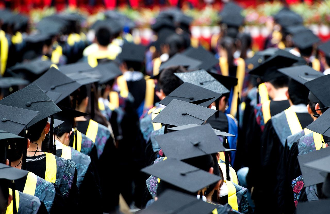Graduation caps (stock image)Credit: Getty