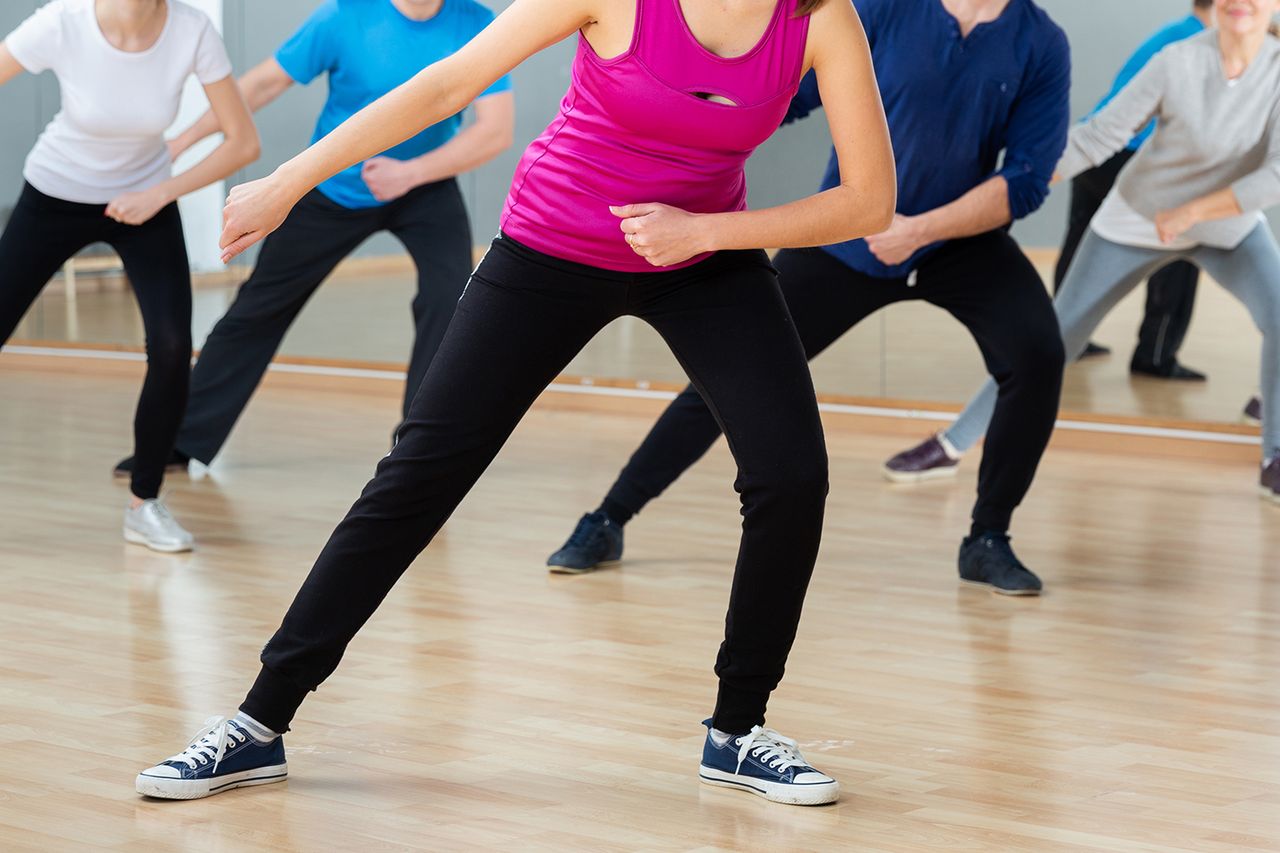 Stock image of an exercise classCredit: Getty
