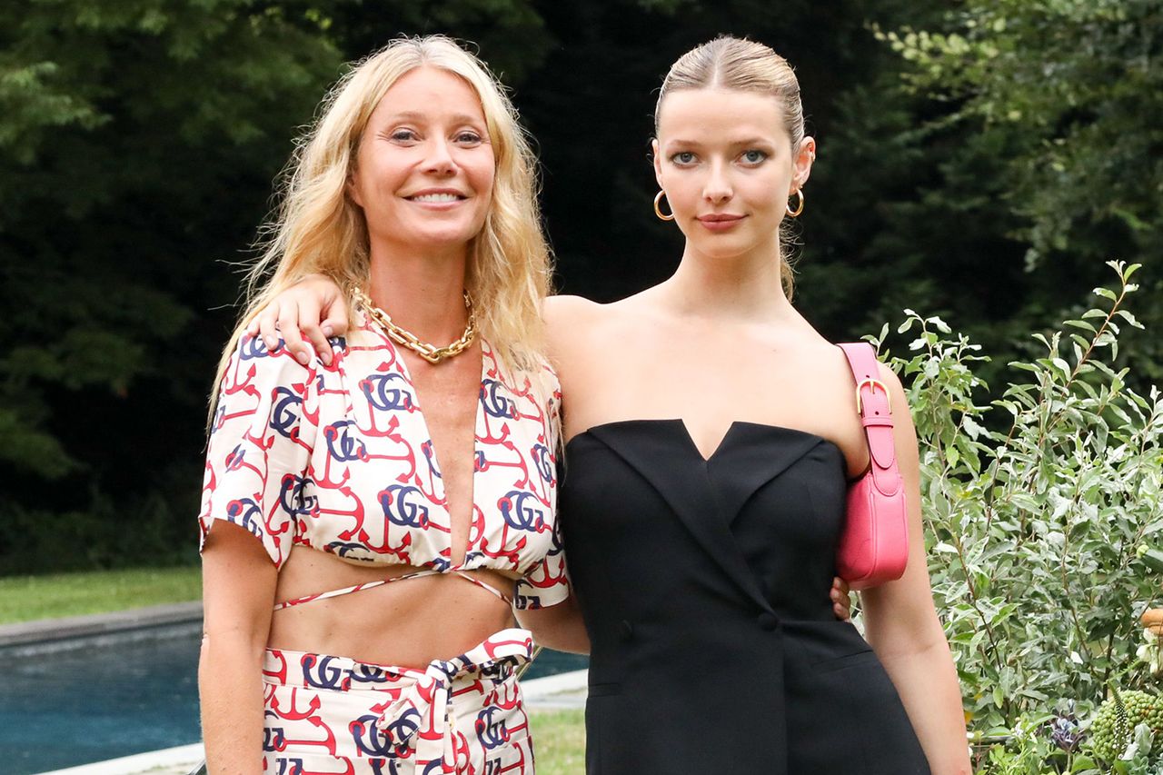 Gwyneth Paltrow, Apple Martin Goop, Gucci and Elizabeth Saltzman Host an Intimate Dinner in the Hamptons Gwyneth Paltrow and Apple MartinCredit: Neil Rasmus/BFA.com/Shutterstock