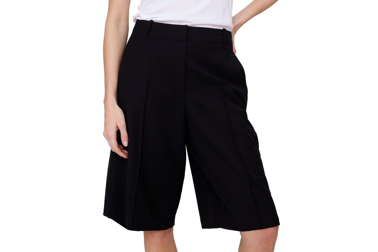 High-Rise Italian Wool Bermuda Short Credit: Banana Republic
