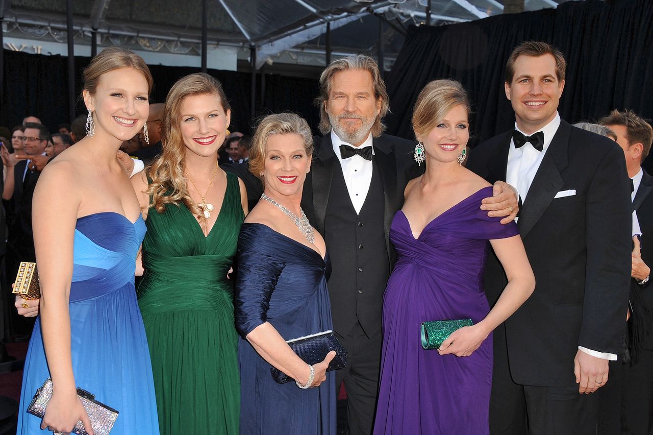From left: Hayley Bridges, Jessie Bridges, Susan Bridges, Jeff Bridges, Isabelle Bridges and Brandon Boesch attend the 83rd Academy Awards at the Kodak Theatre in L.A. on Feb. 27, 2011Credit: Steve Granitz/WireImage