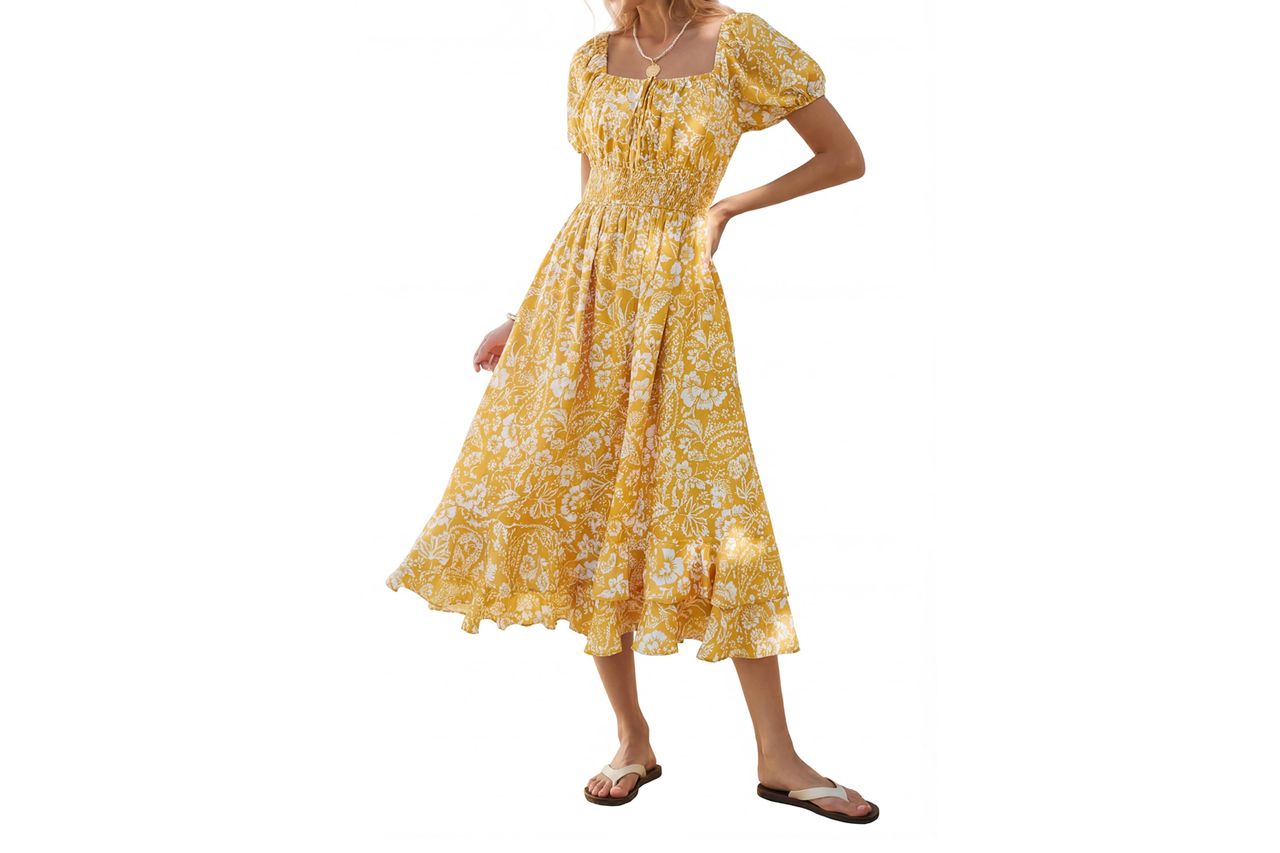 Amazon Kate Kasin Boho Floral Maxi Dress Credit: Amazon