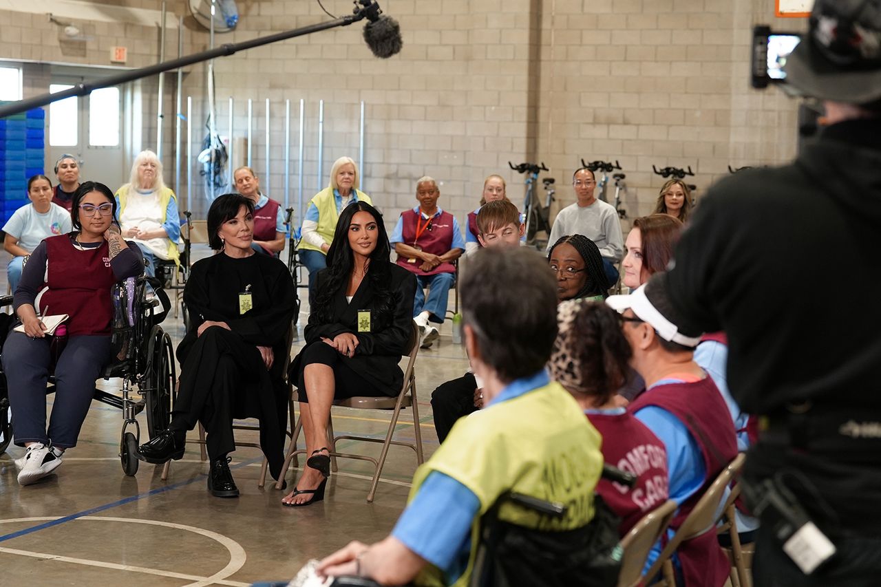 Kris Jenner and Kim Kardashian at Chowchilla prisonCredit: THE LADIES OF HOPE MINISTRIES
