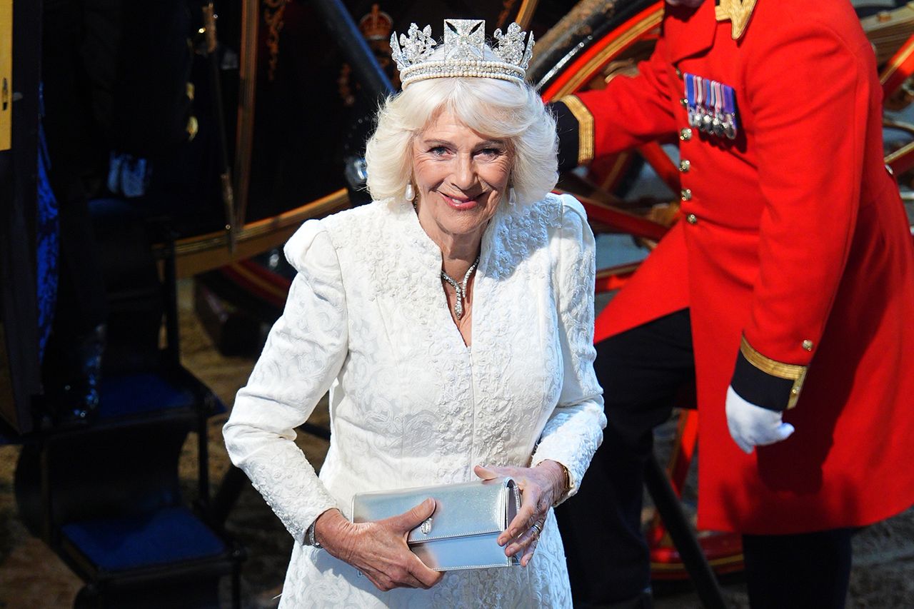 Queen Camilla at the State Opening of Parliament on May 13, 2026Credit: Aaron Chown - WPA Pool/Getty