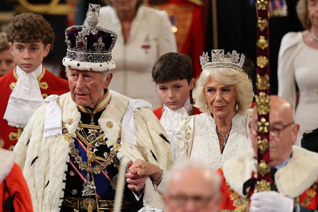 King Charles and Queen Camilla at the State Opening of Parliament on May 13, 2026Credit: Adrian Dennis / POOL / AFP via Getty