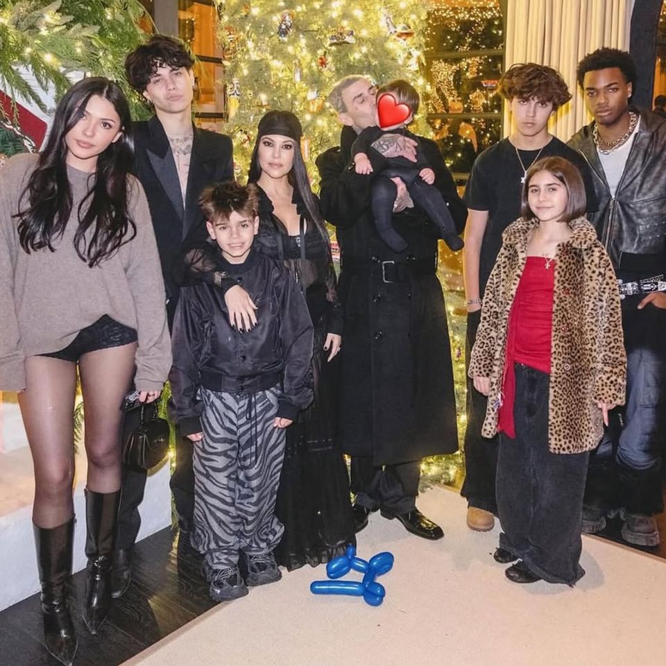 The couple's blended familyCredit: Travis Barker/Instagram