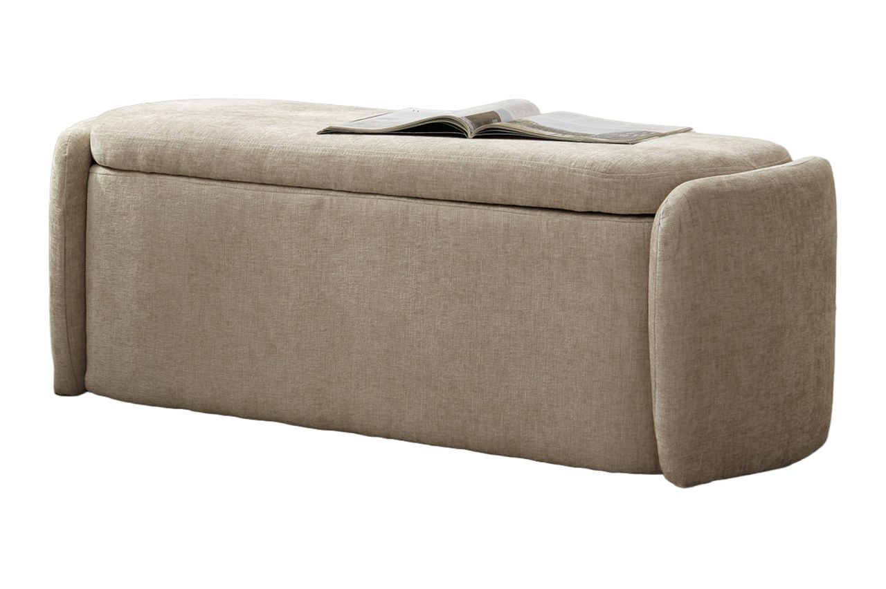 Wayfair Latitude Run Stana Fabric Upholstered Ottoman Bench Credit: Wayfair