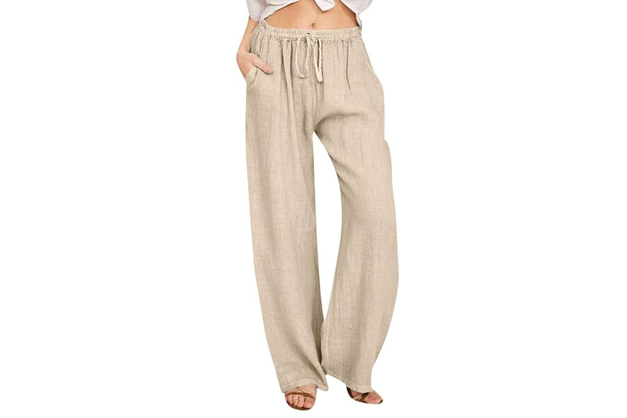 LBECLEY Womens Linen Pants Credit: Amazon