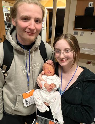 Leah Ragan, her daughter, and the father of her childCredit: Leah Ragan