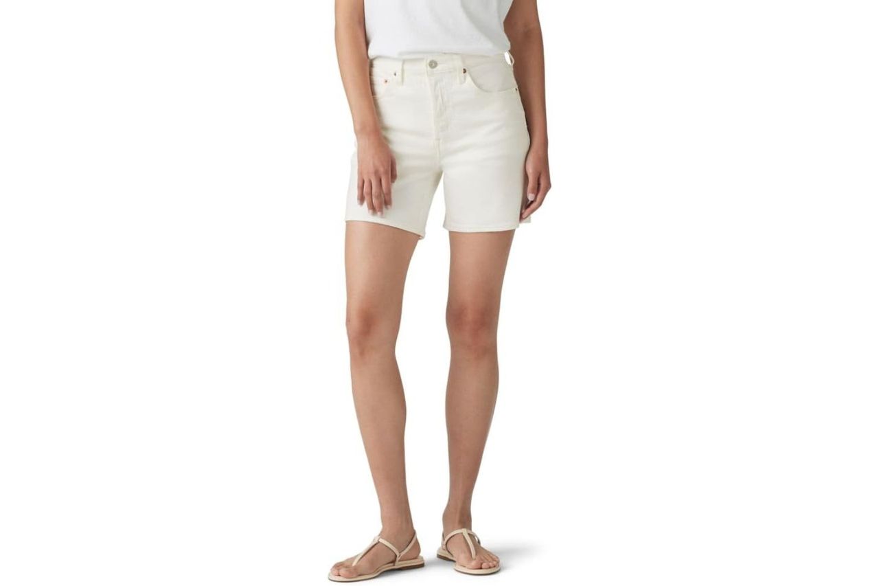 levis womens 501 mid thigh shorts Credit: Amazon