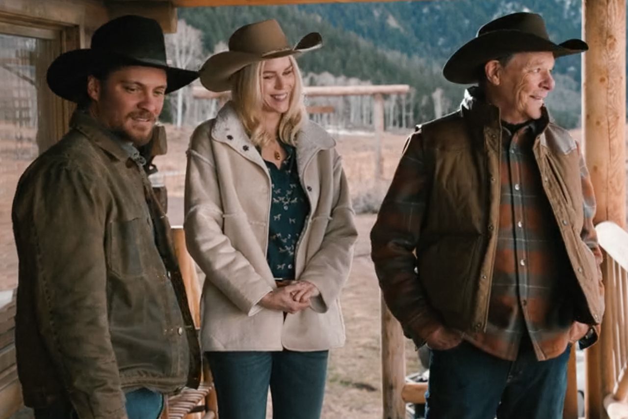 Marshalls, Season 1 Episode 12: Luke Grimes and Chris Mulkey. Luke Grimes as Kayce Dutton, Ellie Jameson as Dolly Wheeler and Chris Mulkey as Tom Wheeler in 'Marshals'Credit: Paramount