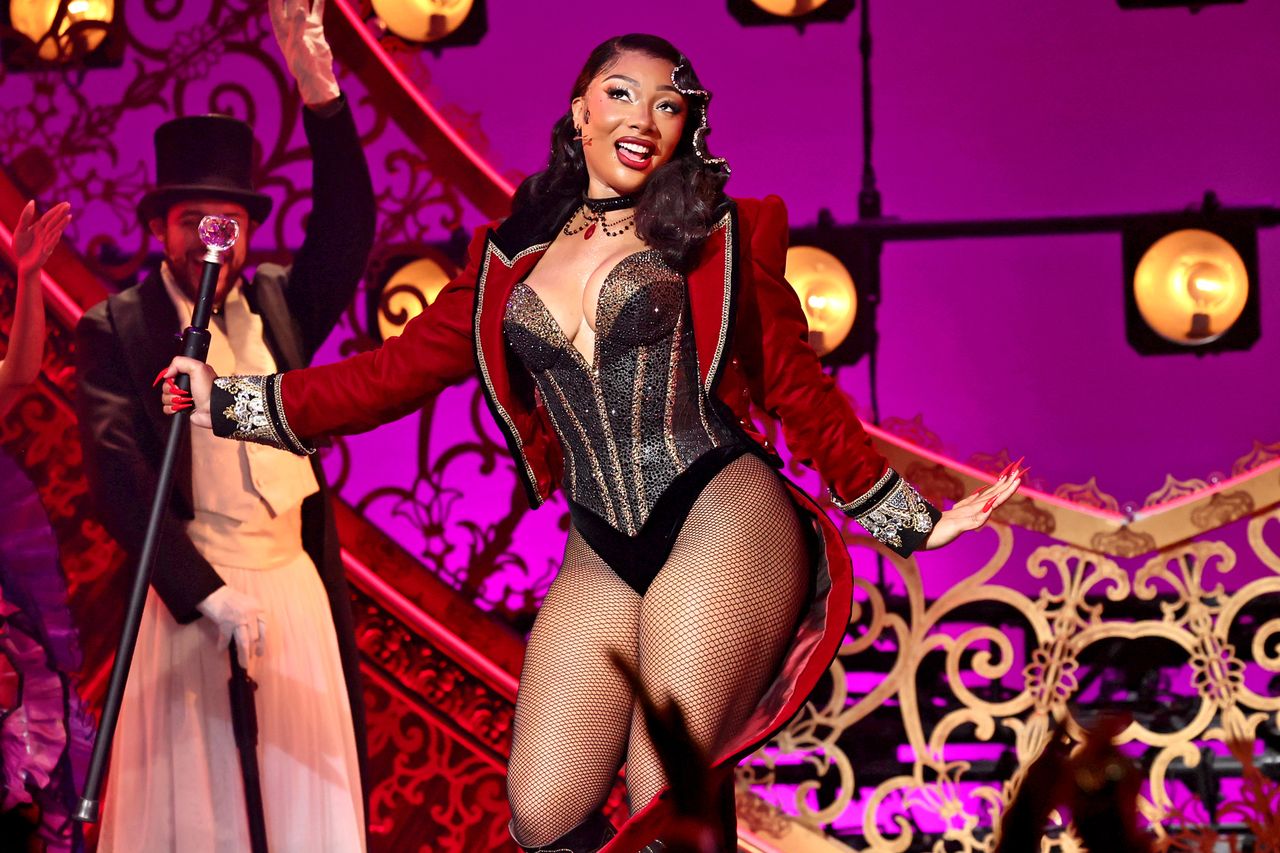 Megan Thee Stallion makes her Broadway debut in 'Moulin Rouge! The Musical' at Al Hirschfeld Theatre on March 24, 2026 in New York CityCredit: Theo Wargo/Getty