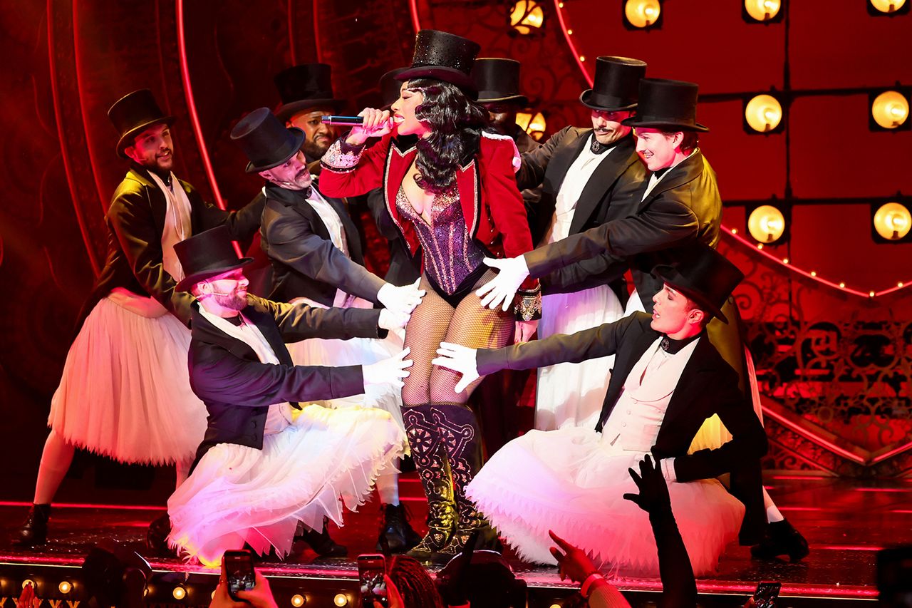 Megan Thee Stallion makes her Broadway debut In 'Moulin Rouge! The Musical' at Al Hirschfeld Theatre on March 24, 2026 in New York CityCredit: Theo Wargo/Getty