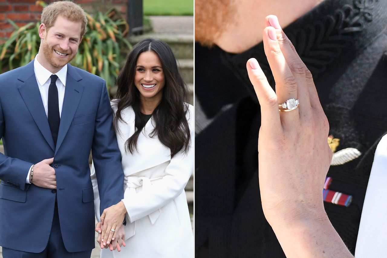 Prince Harry and Meghan Markle.Credit: Chris Jackson/Getty; Karwai Tang/WireImage
