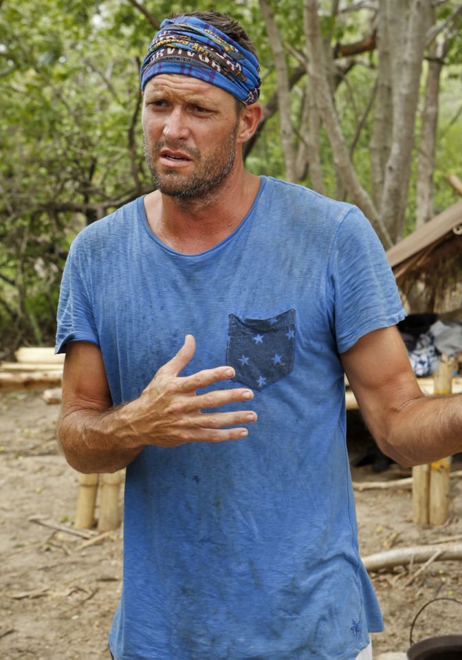 Mike Holloway of the Blue Collar Tribe during the fourth episode of SURVIVOR on the 30th season, Wednesday, March 18 Mike Holloway on 'Survivor: Worlds Apart — White Collar vs. Blue Collar vs. No Collar' (season 30) in 2015Credit: Monty Brinton/CBS via Getty