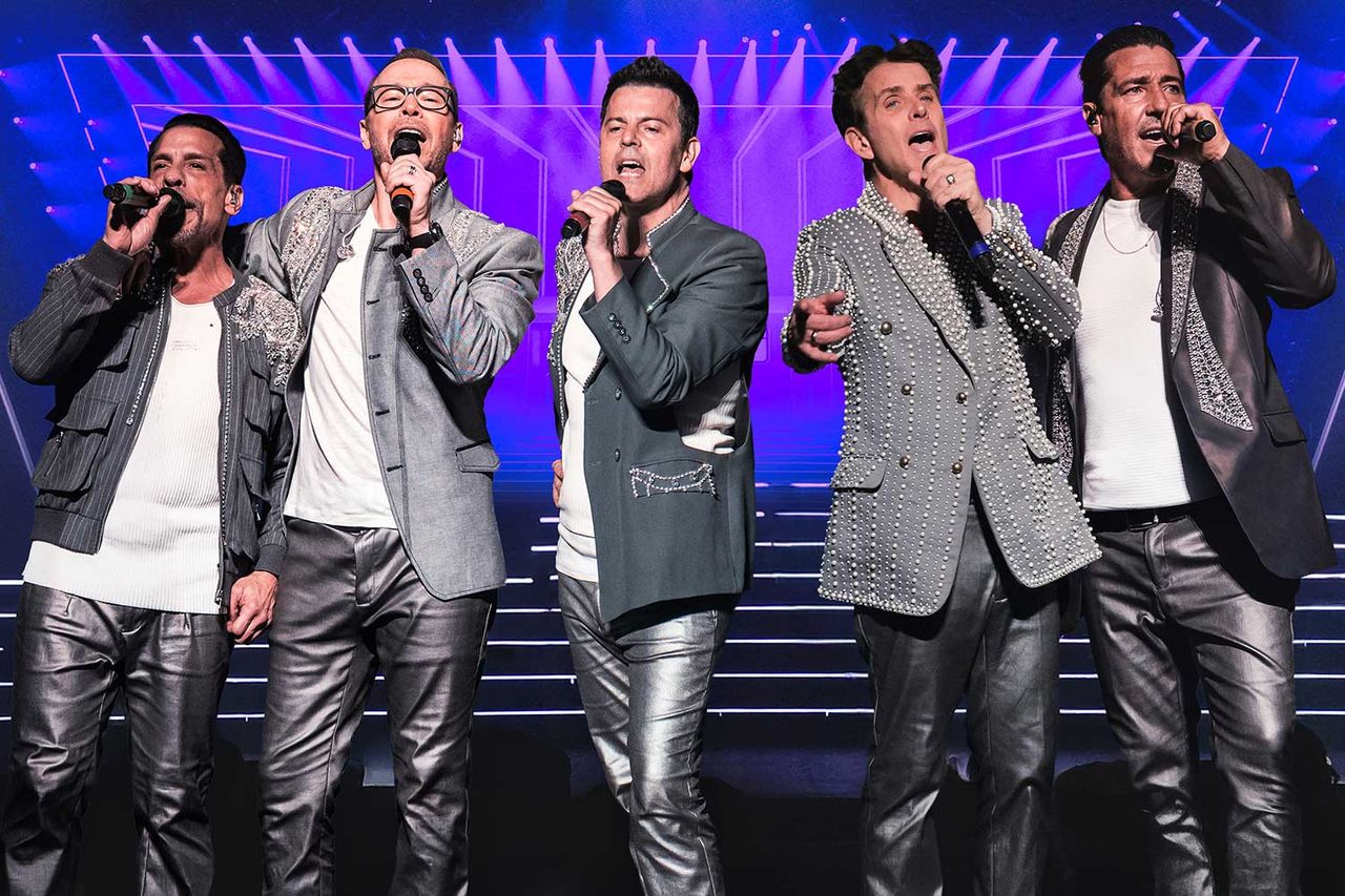 New Kids on the Block performing at their Las Vegas residency in 2025Credit: Live Nation