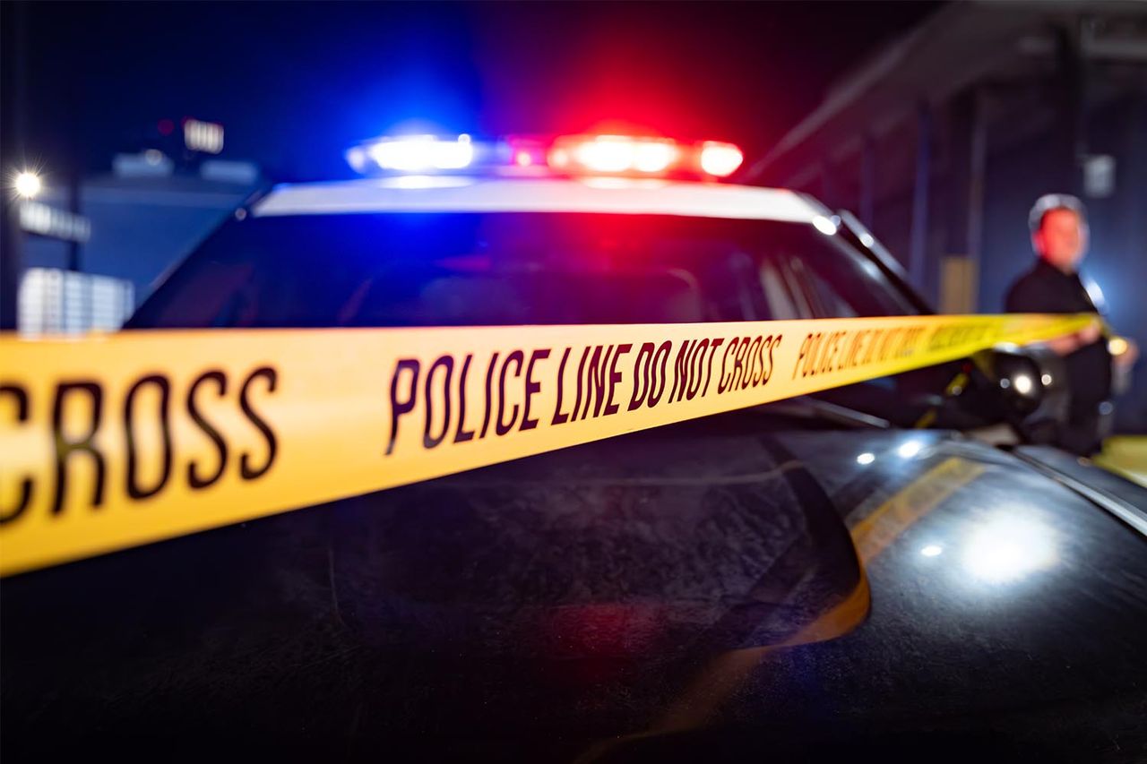 Police car and tape (stock image)Credit: Getty