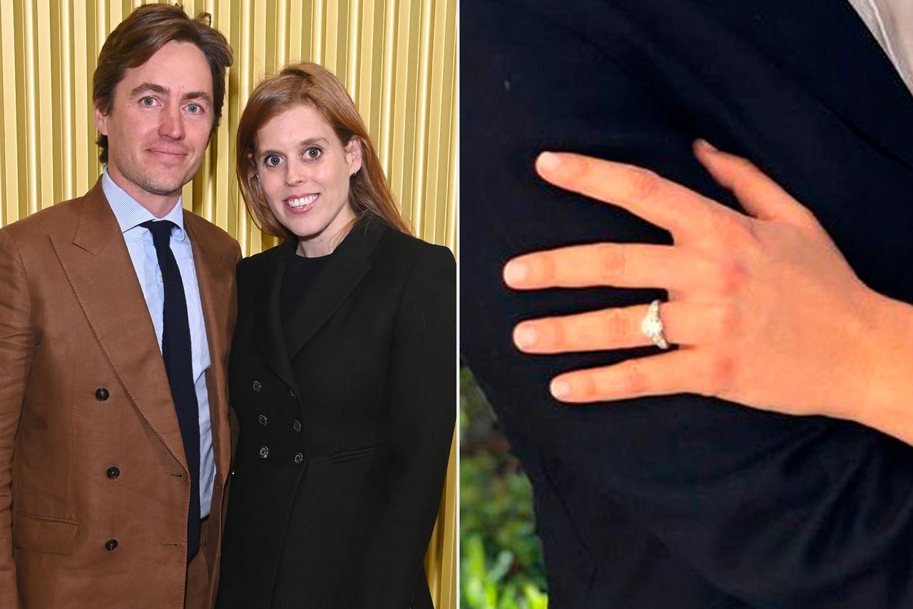 Edoardo Mapelli Mozzi and Princess Beatrice.Credit: Dave Benett/Getty; Sipa via AP Images