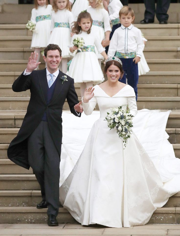 Jack Brooksbank and Princess EugenieCredit: Andrew Matthews - WPA Pool/Getty