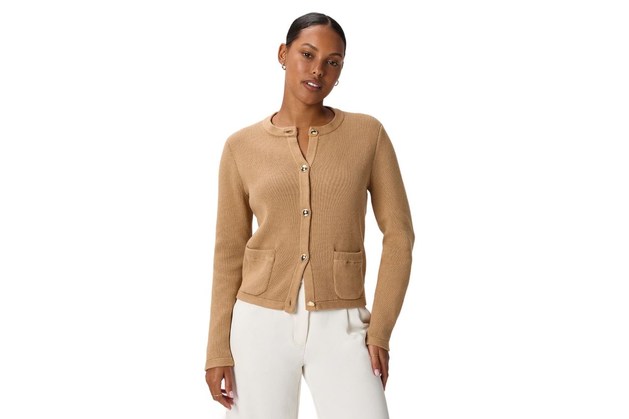100% Organic Cotton Sweater Jacket Credit: Quince