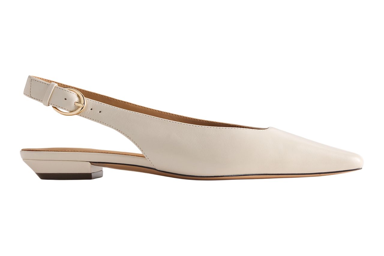 Quince Italian Leather Slingback Flat Credit: Quince