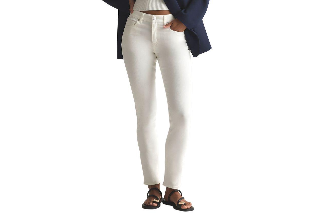 Quince Luna Stretch Slim Straight Jeans Credit: Quince