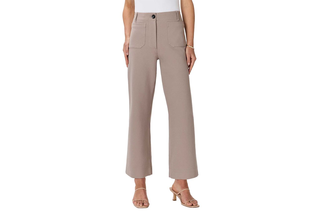 Ultra-Stretch Ponte Cropped Wide Leg Pants Credit: Quince