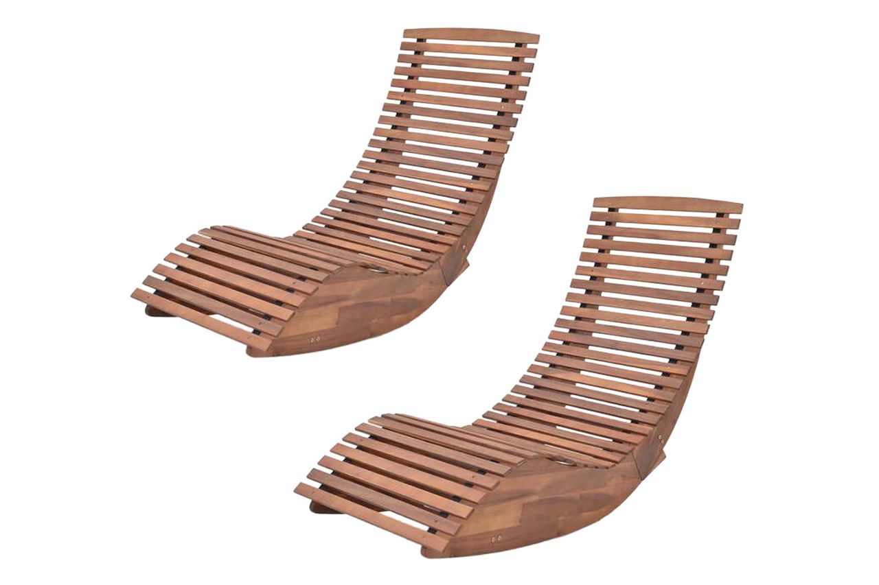Subrena Acacia Outdoor Chair (Set of 2) By Red Barrel Studio® Credit: Wayfair