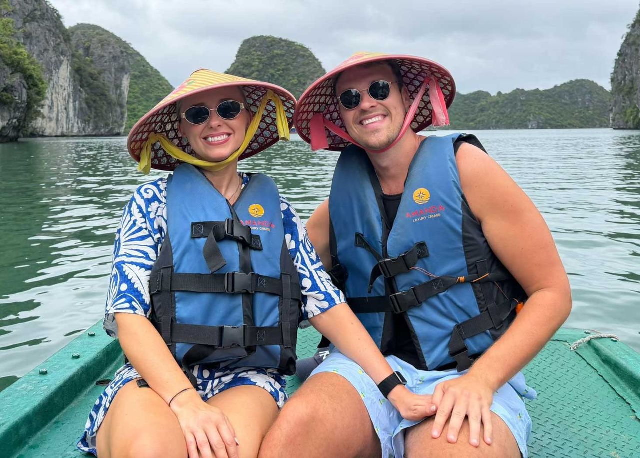 Riley Lemon and Karin Riley Lemon and his girlfriend, Karin, in Vietnam.Credit: @riley.lemon