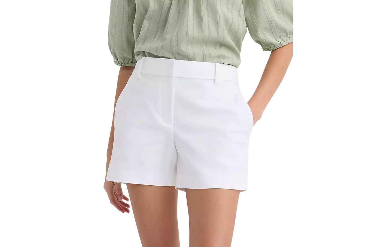 Riviera Shorts in Doubleweave Credit: Loft