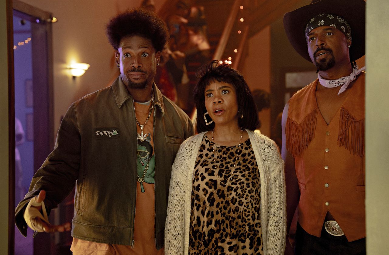 Marlon Wayans, Regina Hall and Shawn Wayans in the newest 'Scary Movie' filmCredit: Quantrell Colbert/Paramount Pictures