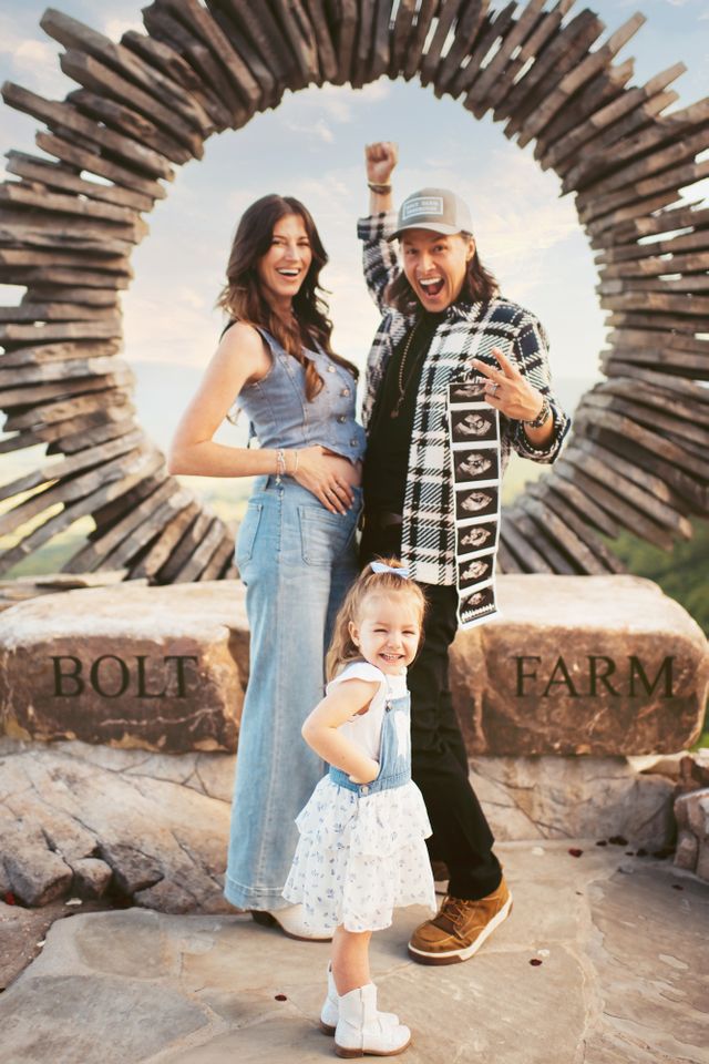 Seth and Tori Bolt with daughter Amma.Credit: Bonnie McGhee Photography