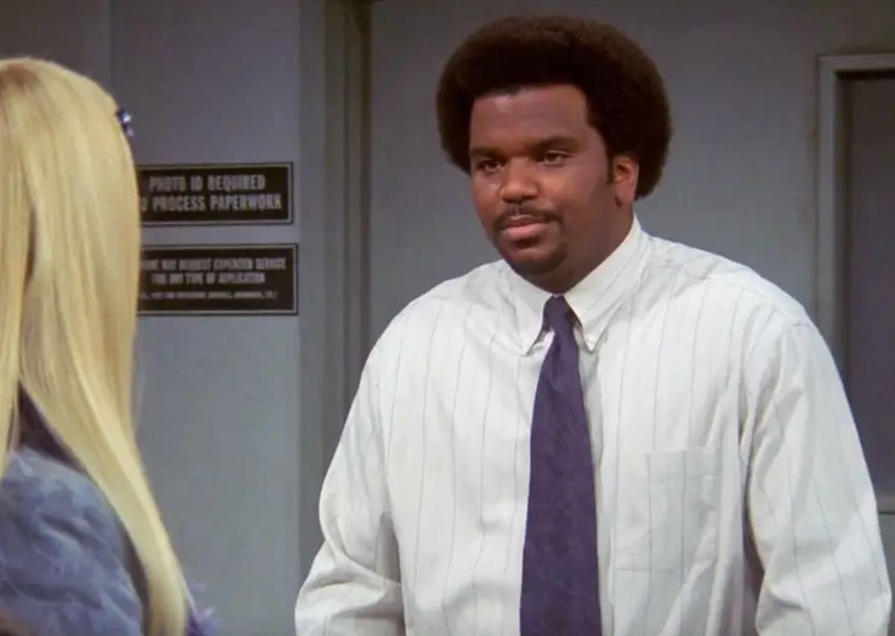 Craig Robinson as The Clerk on 'Friends'Credit: Warner Bros. Television