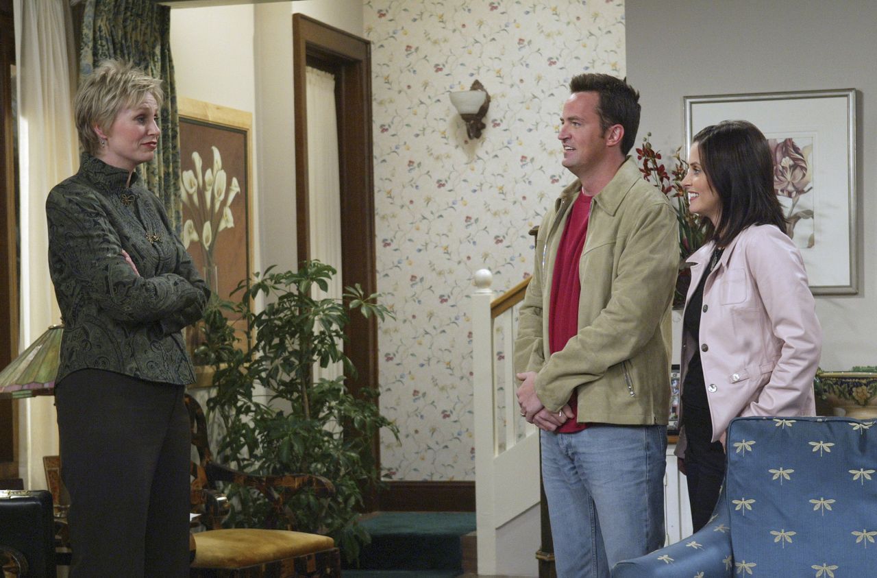From left: Jane Lynch as Ellen, Matthew Perry as Chandler Bing and Courteney Cox as Monica Geller-Bing on 'Friends'Credit: NBCU Photo Bank via Getty