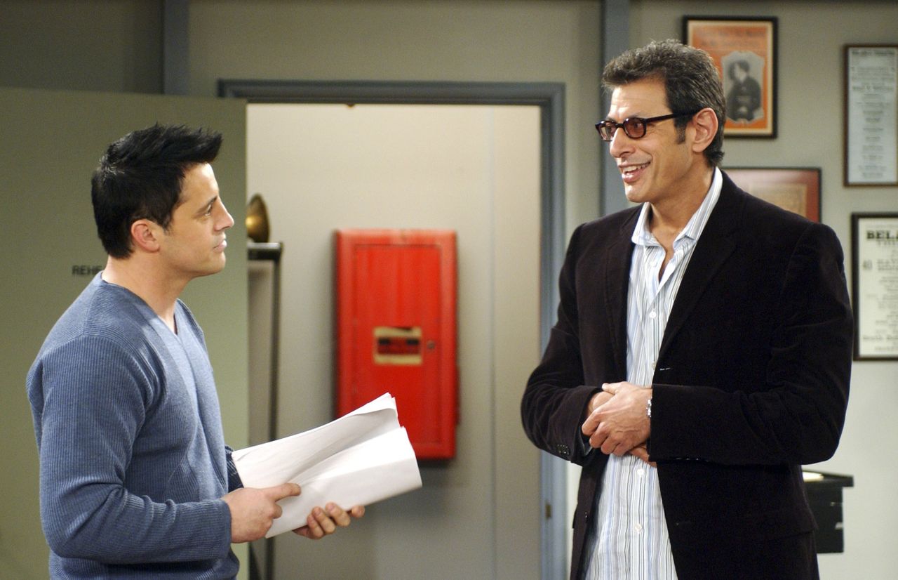 Matt LeBlanc (left) as Joey Tribbiani and Jeff Goldblum as Leonard Hayes on 'Friends'Credit: NBCU Photo Bank via Getty